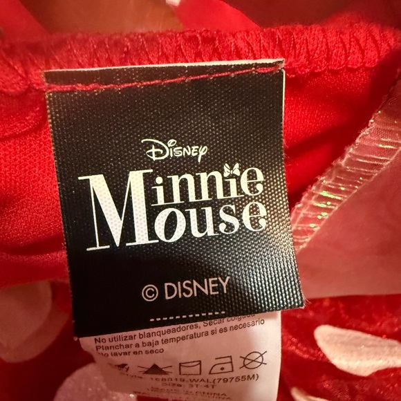 Red Polka Dot Minnie Mouse Toddler Costume (3T-4T) red, white & black - Picture 10 of 12